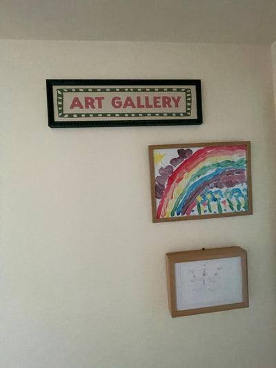 Customer photo — custom text panoramic bobbin print