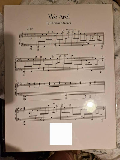 Customer photo — Personalised Song Sheet Music Print