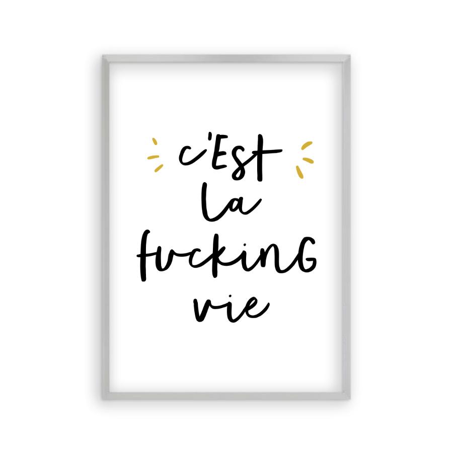 C'est La Fucking Vie Print - Blim & Blum