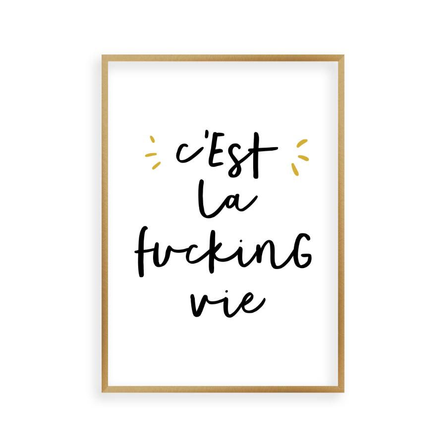 C'est La Fucking Vie Print - Blim & Blum