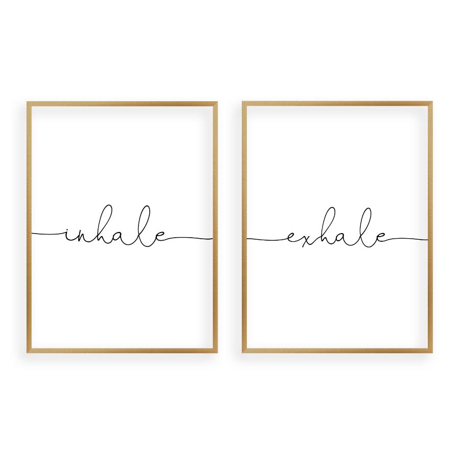 Inhale Exhale - Set Of 2 Prints - Blim & Blum