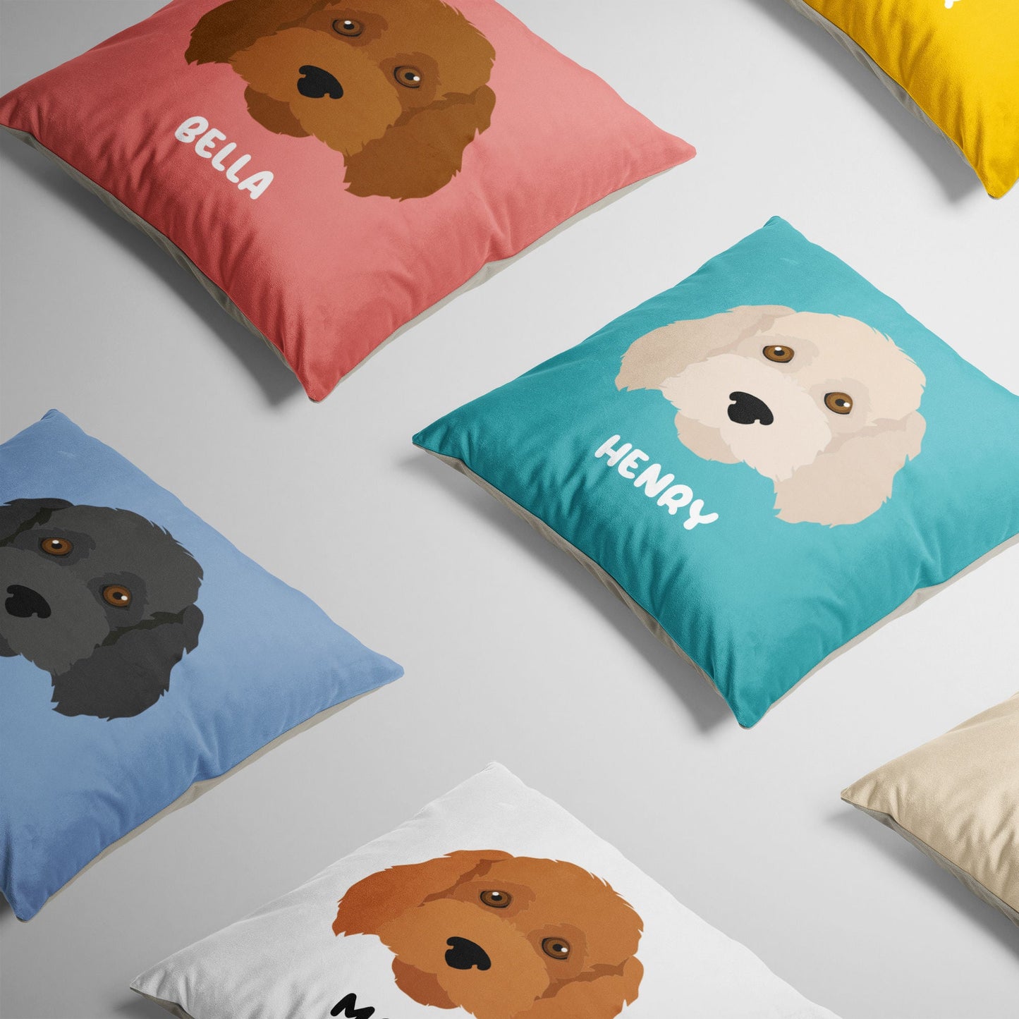 Personalised Cockapoo Faux Suede Cushion