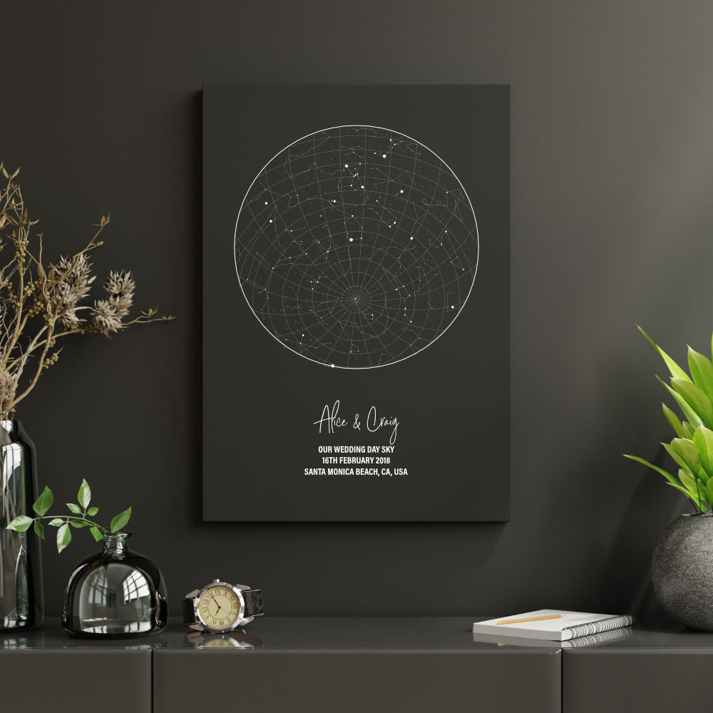Personalised Star Map Night Sky Print