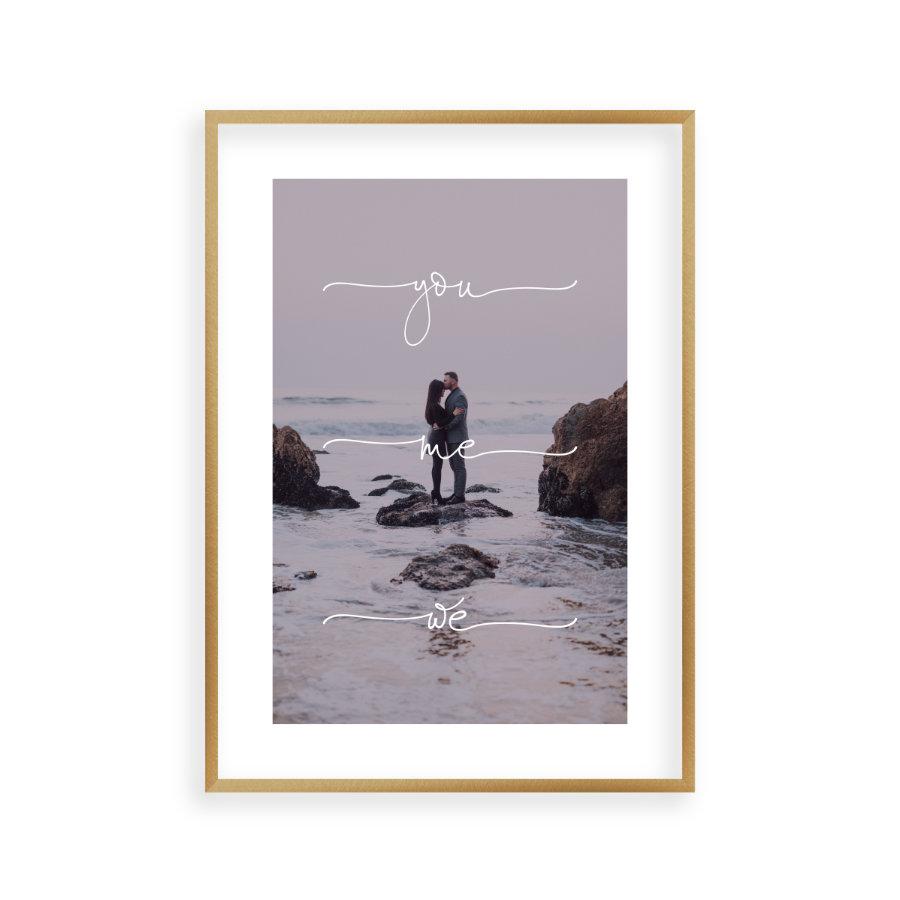 Personalised You Me We Couple Photograph Print - Blim & Blum