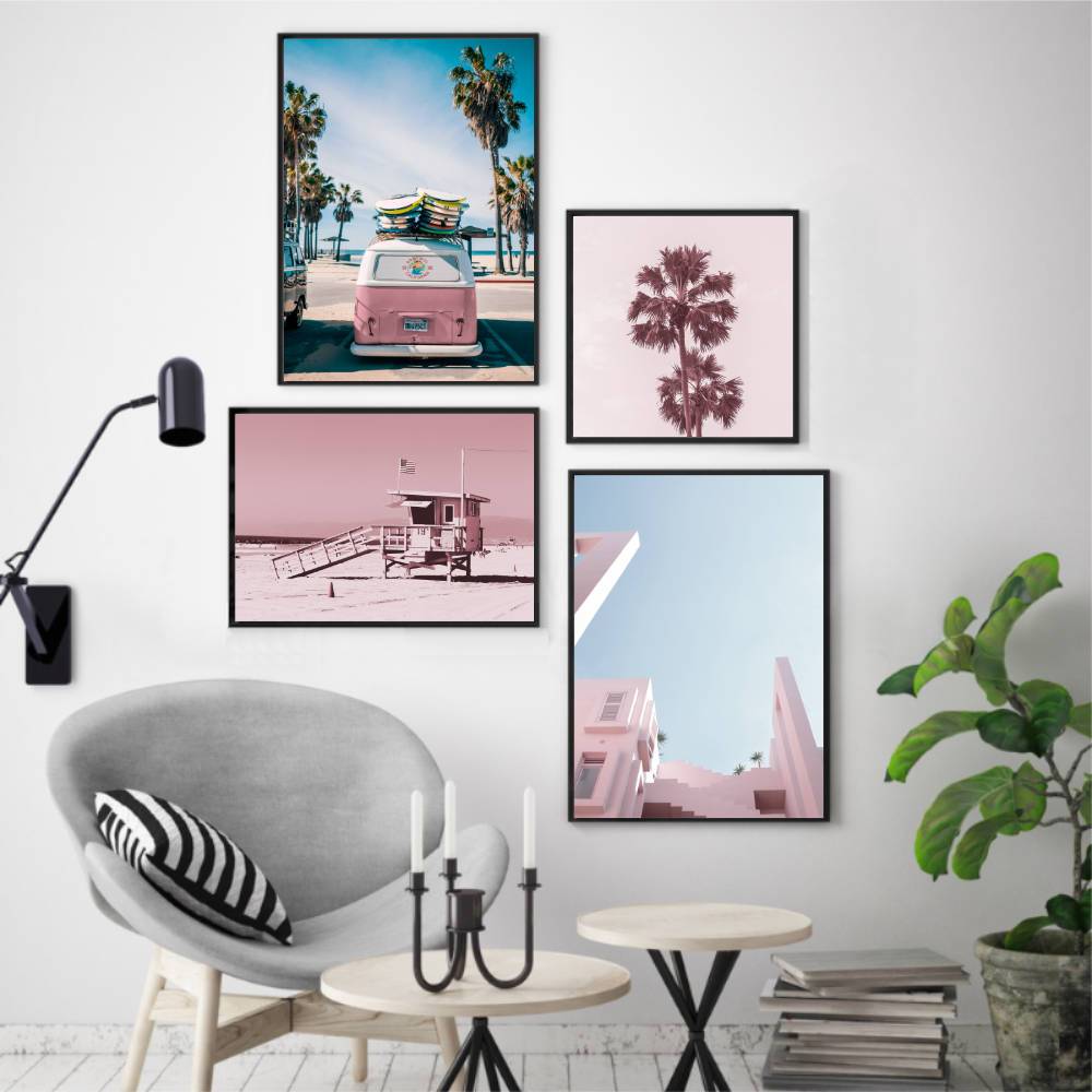 Pink Building Print - Blim & Blum