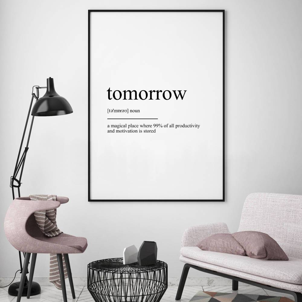 Tomorrow Definition Print - Blim & Blum