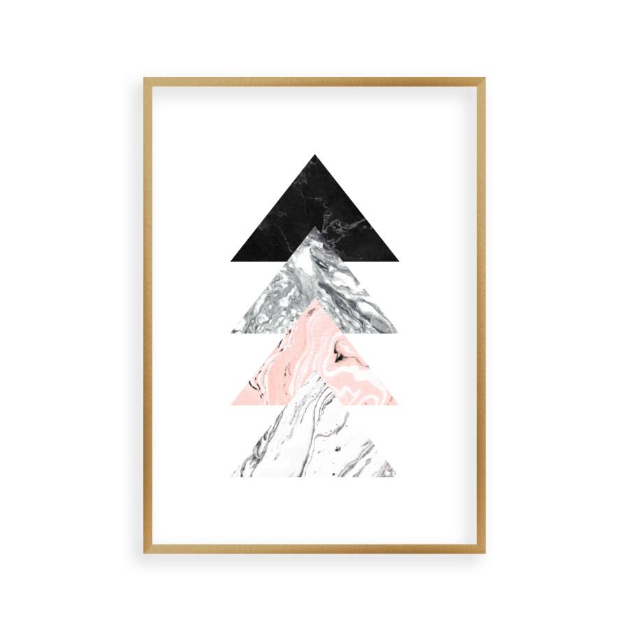 Triangles Marble Print - Blim & Blum