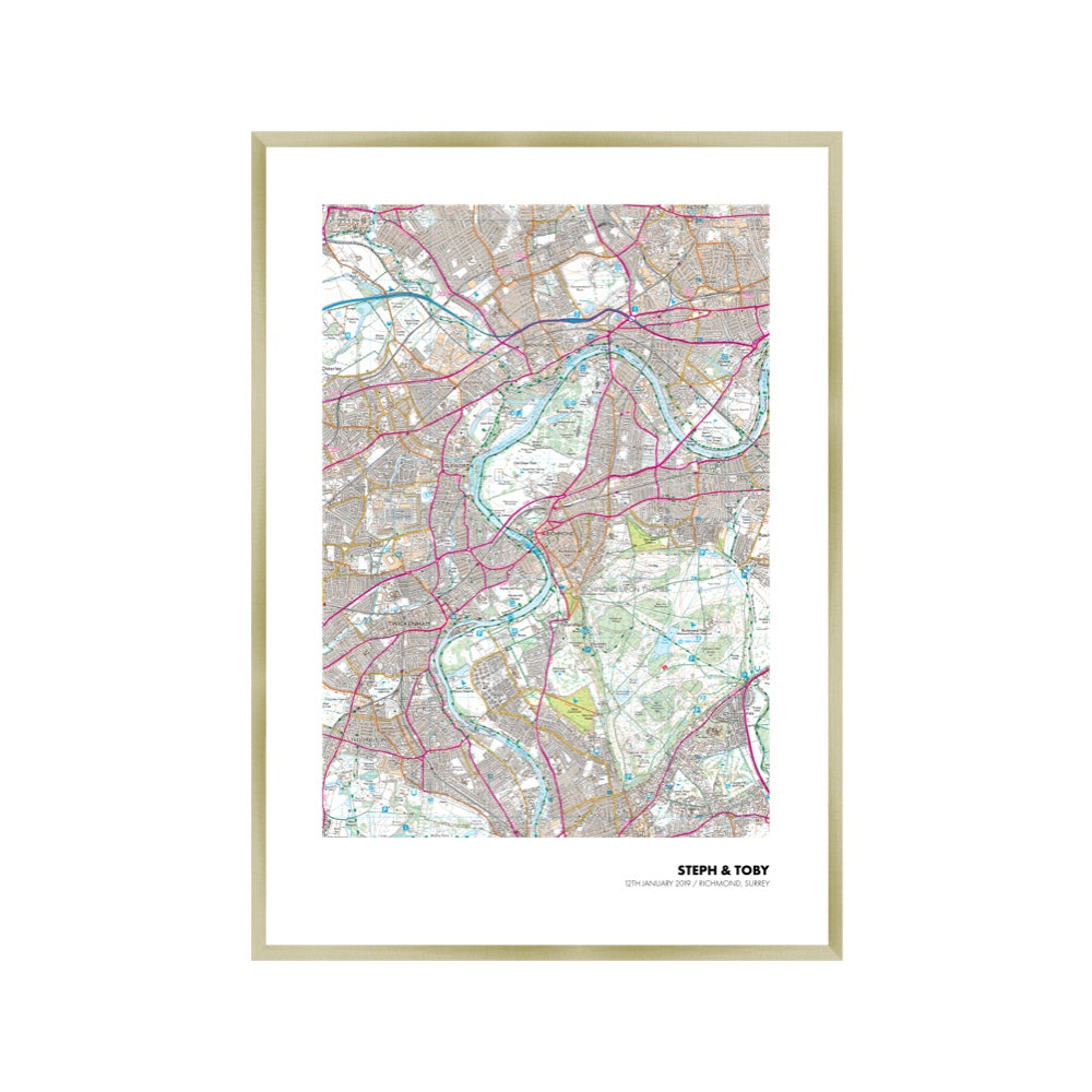 Personalised OS Map Print