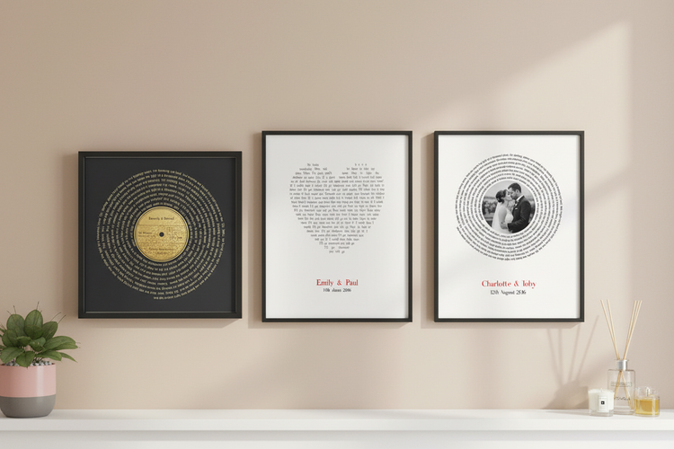 Song Lyrics Prints