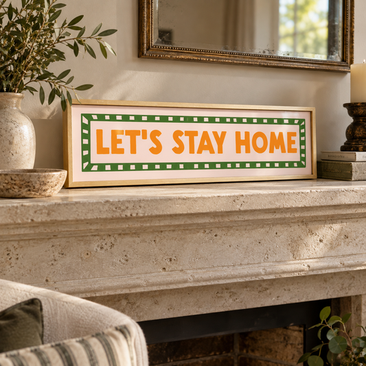 BB panorama natural 2026 | lets-stay-home-panoramic-print-hallway-entrance-wall-art | close