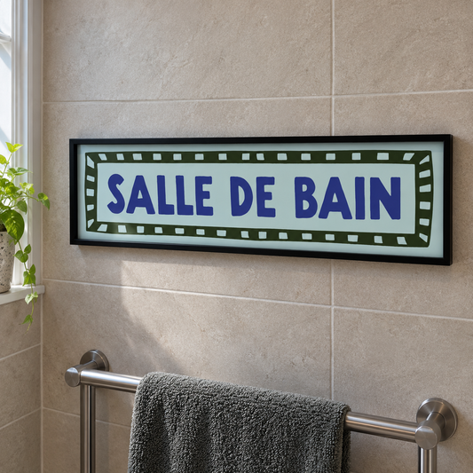 Salle De Bain Panoramic Print in a room setting