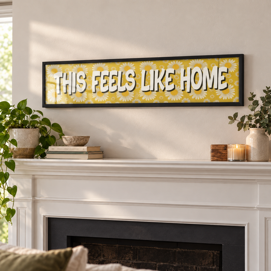 This Feels Like Home Panoramic Print in a room setting