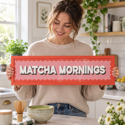 BB panorama natural 2026 | matcha-mornings-panoramic-print | restored-held