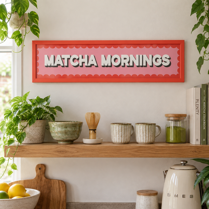 BB panorama natural 2026 | matcha-mornings-panoramic-print | restored-setting
