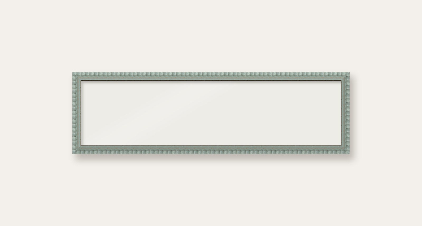 Pale Grey bobbin panoramic frame, 60cm x 15cm, frame only