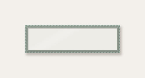 Pale Grey bobbin panoramic frame, 60cm x 15cm, frame only
