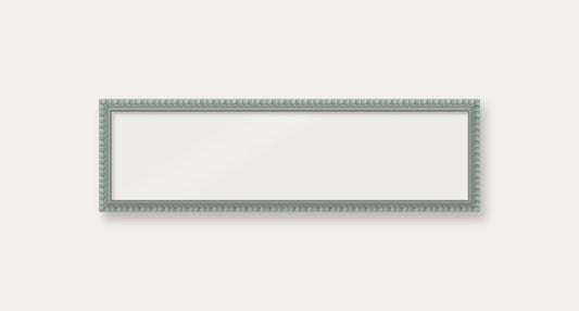 Pale Grey bobbin panoramic frame, 60cm x 15cm, frame only