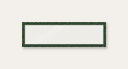 Dark Green bobbin panoramic frame, 60cm x 15cm, frame only