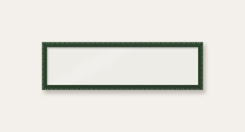 Dark Green bobbin panoramic frame, 60cm x 15cm, frame only