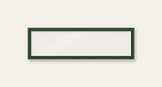 Dark Green bobbin panoramic frame, 60cm x 15cm, frame only