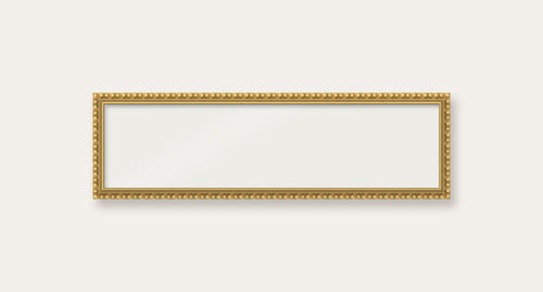 Gold bobbin panoramic frame, 60cm x 15cm, frame only