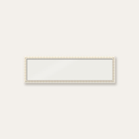 White bobbin panoramic frame, 60cm x 15cm, frame only