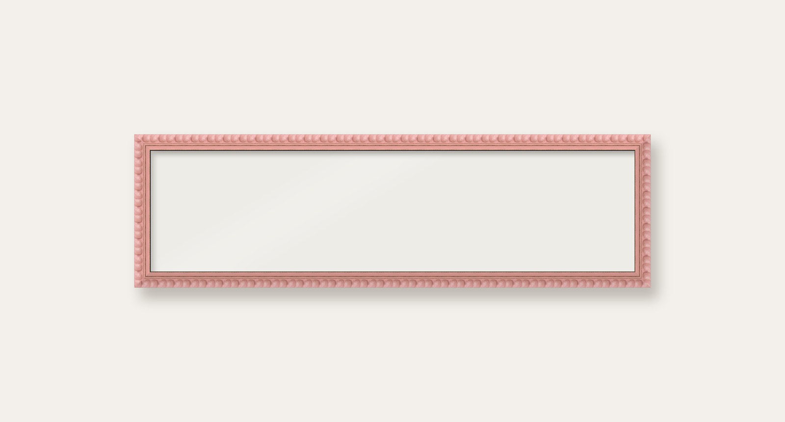 Pink bobbin panoramic frame, 60cm x 15cm, frame only