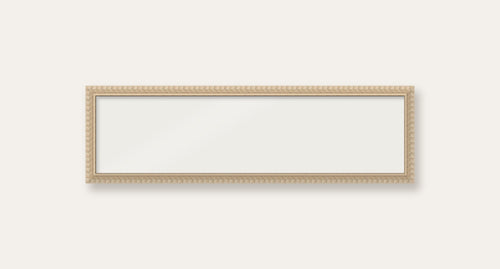 Cream bobbin panoramic frame, 60cm x 15cm, frame only