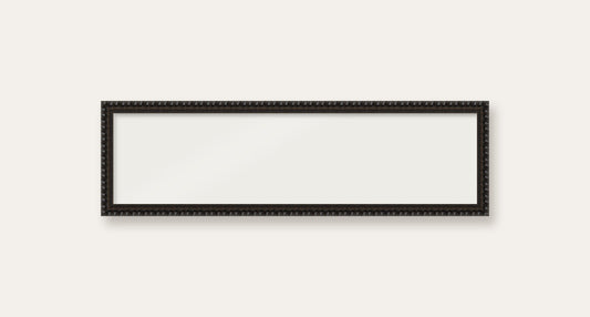 Black bobbin panoramic frame, 60cm x 15cm, frame only