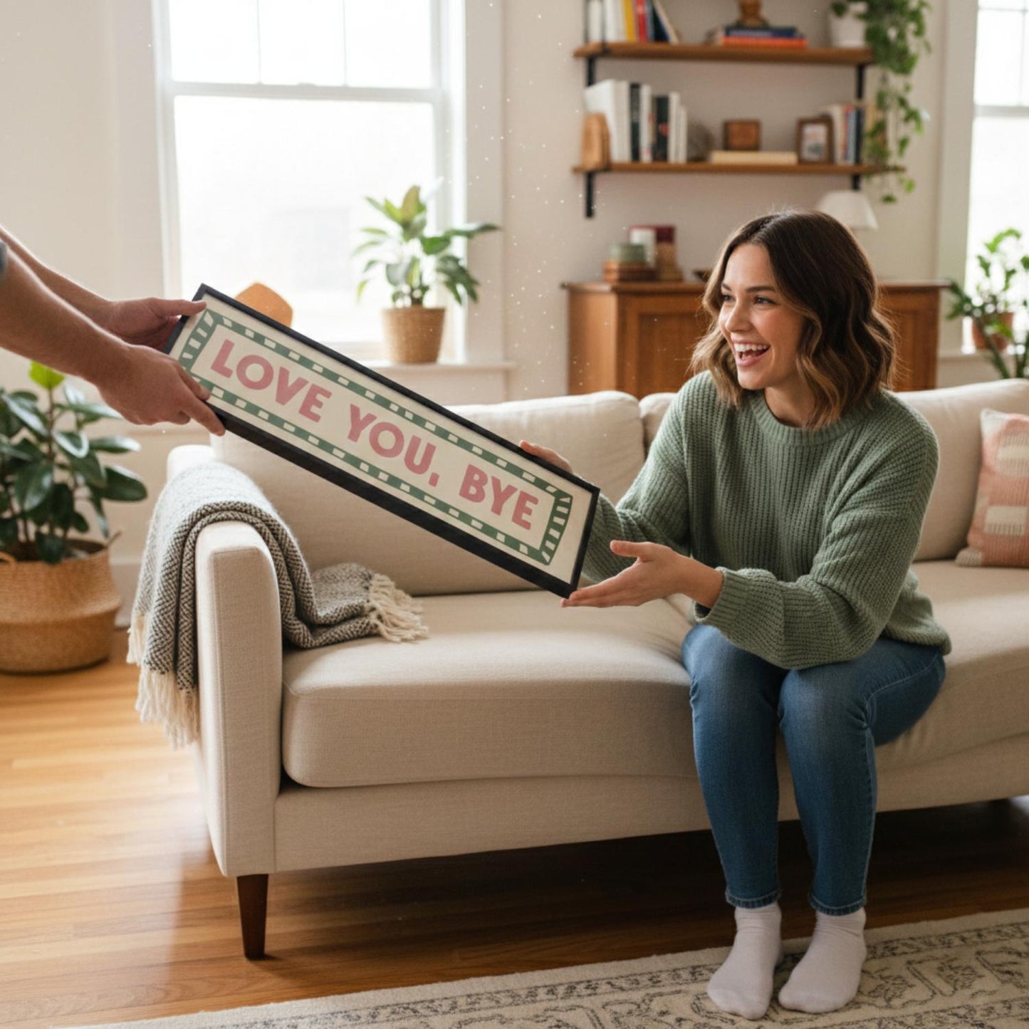 Love You, Bye Panoramic Print