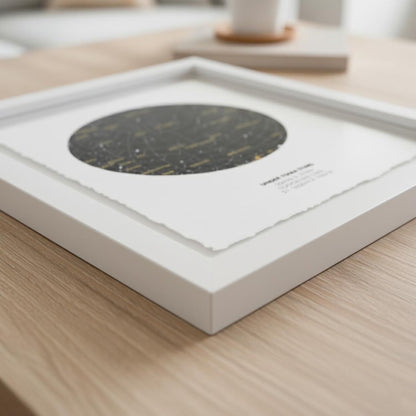 Personalised Star Map Print Print Float Mounted Frame