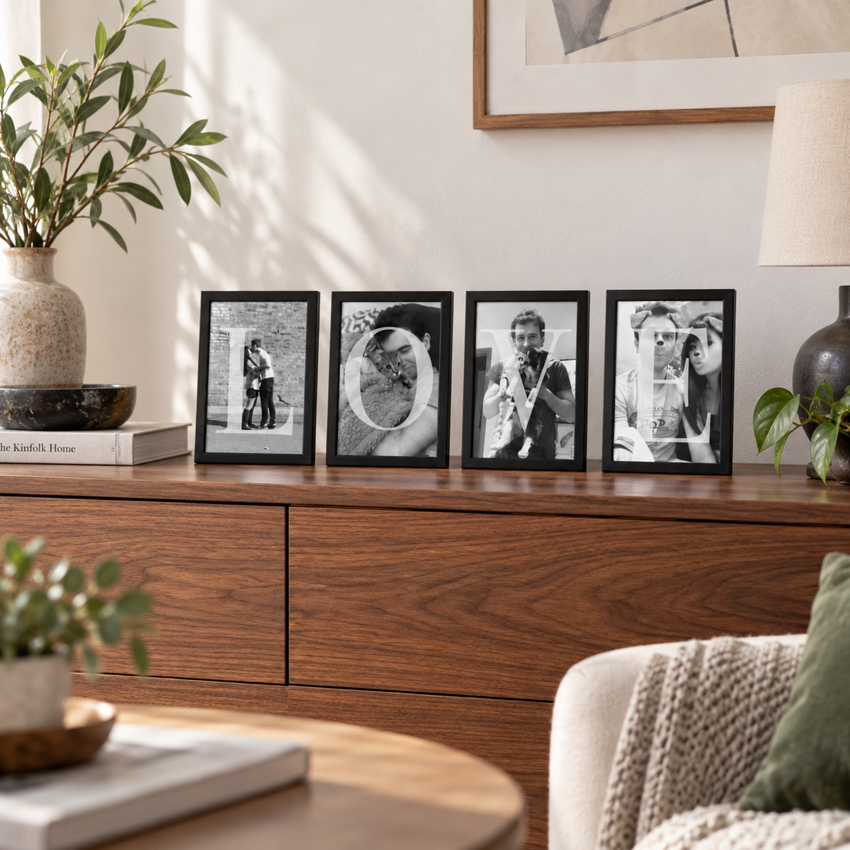 Love Letters Photo - Set Of 4 in a room setting