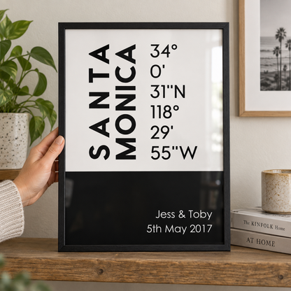 BB anniversary lifestyle 2026 | personalised-coordinates-print | close