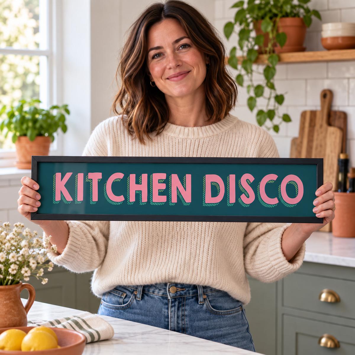 BB panorama 2026 | kitchen-disco-retro-panoramic-wall-art-print-bold-colourful-new-home-decor | held