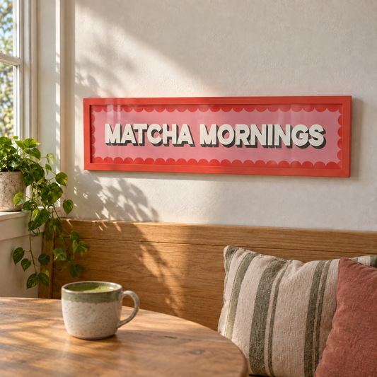 BB panorama 2026 | matcha-mornings-panoramic-print | held