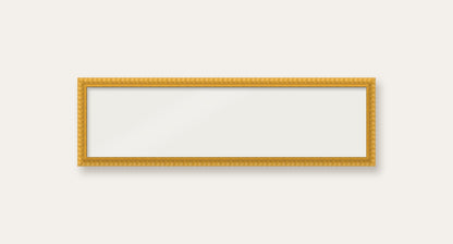 Yellow bobbin panoramic frame, 60cm x 15cm, frame only