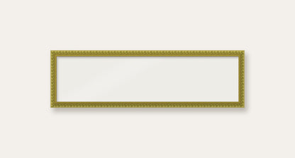 Green bobbin panoramic frame, 60cm x 15cm, frame only