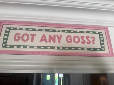 Customer photo — custom text panoramic bobbin print