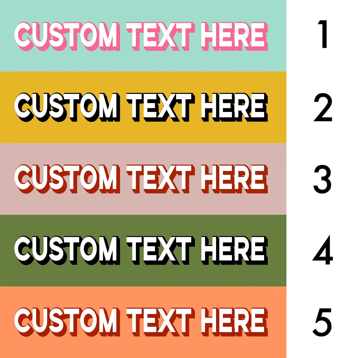 Custom Text Panoramic Print | Retro Bar & Gallery Wall Sign