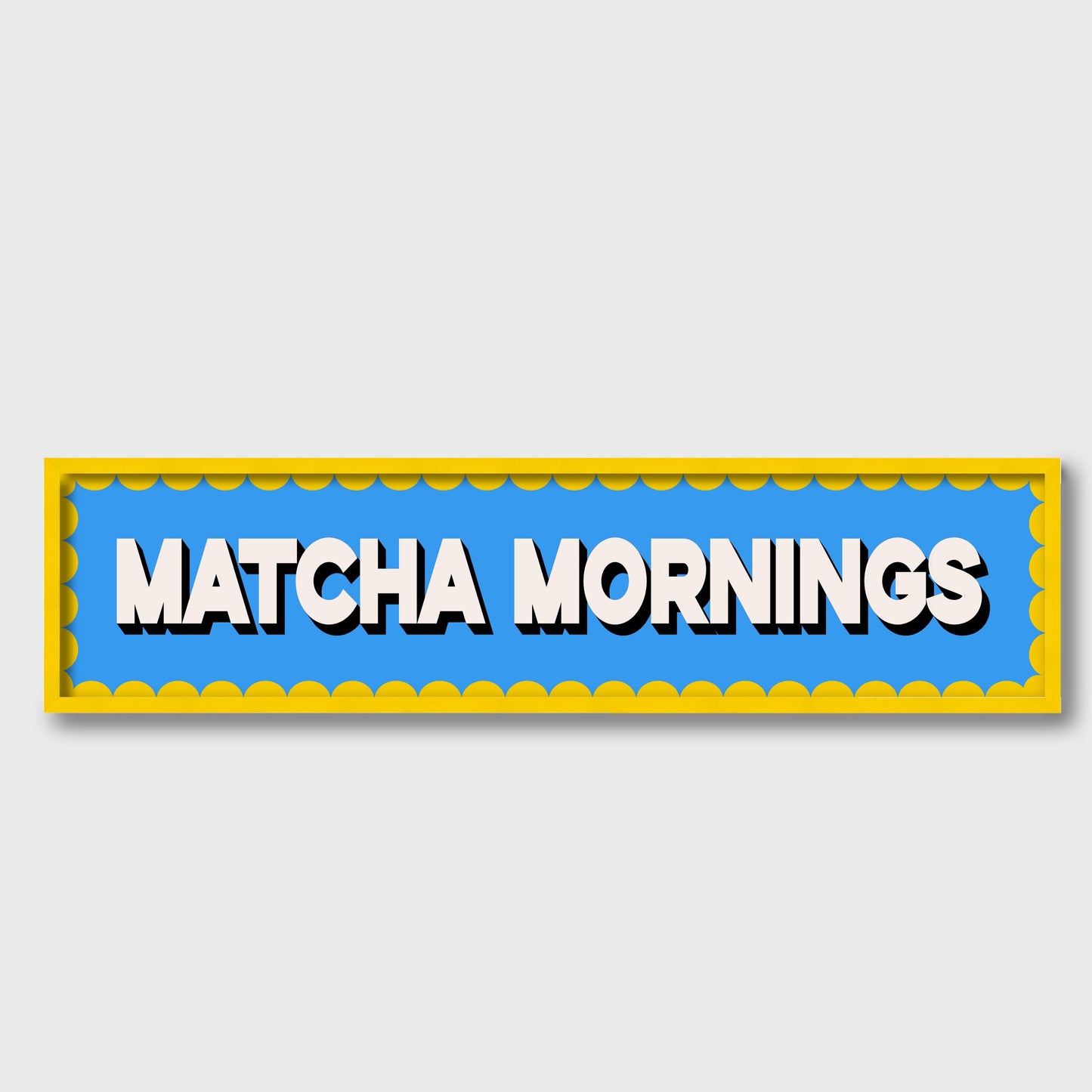 Matcha Mornings Panoramic Print