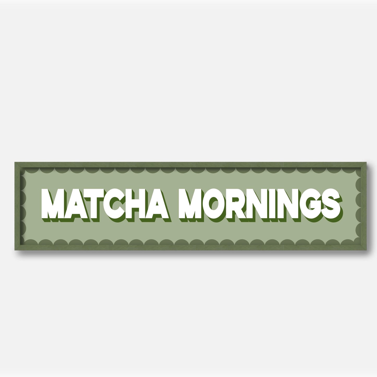 Matcha Mornings Panoramic Print