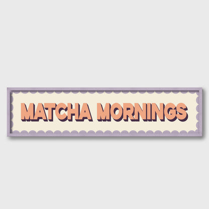 Matcha Mornings Panoramic Print