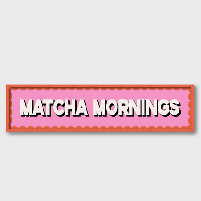 Matcha Mornings Panoramic Print