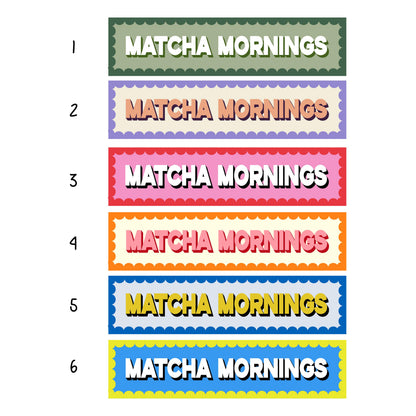 Matcha Mornings Panoramic Print