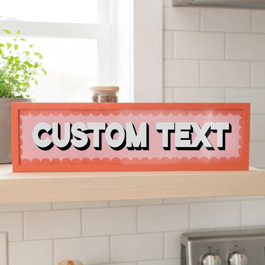 Custom Text Panoramic Print