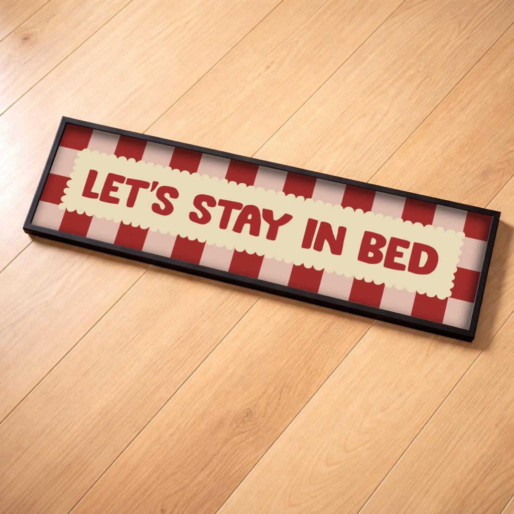 Lets Stay In Bed Panoramic Print