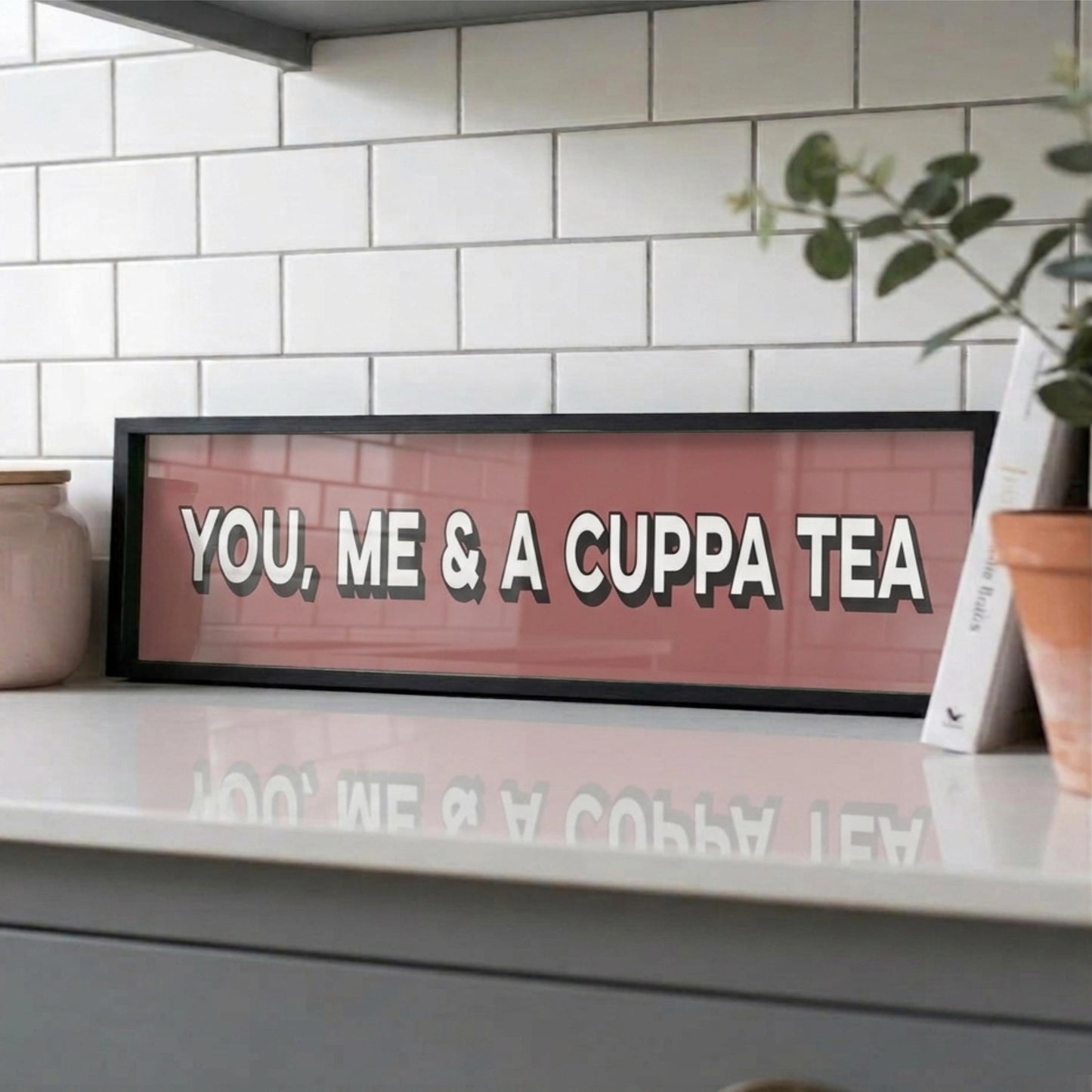 You, Me & A Cuppa Tea Panoramic Print