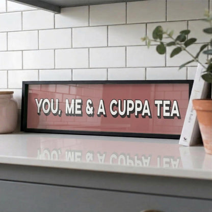 You, Me & A Cuppa Tea Panoramic Print