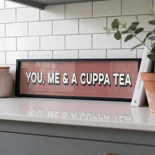 You, Me & A Cuppa Tea Panoramic Print