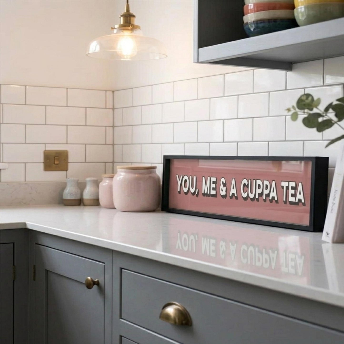 You, Me & A Cuppa Tea Panoramic Print
